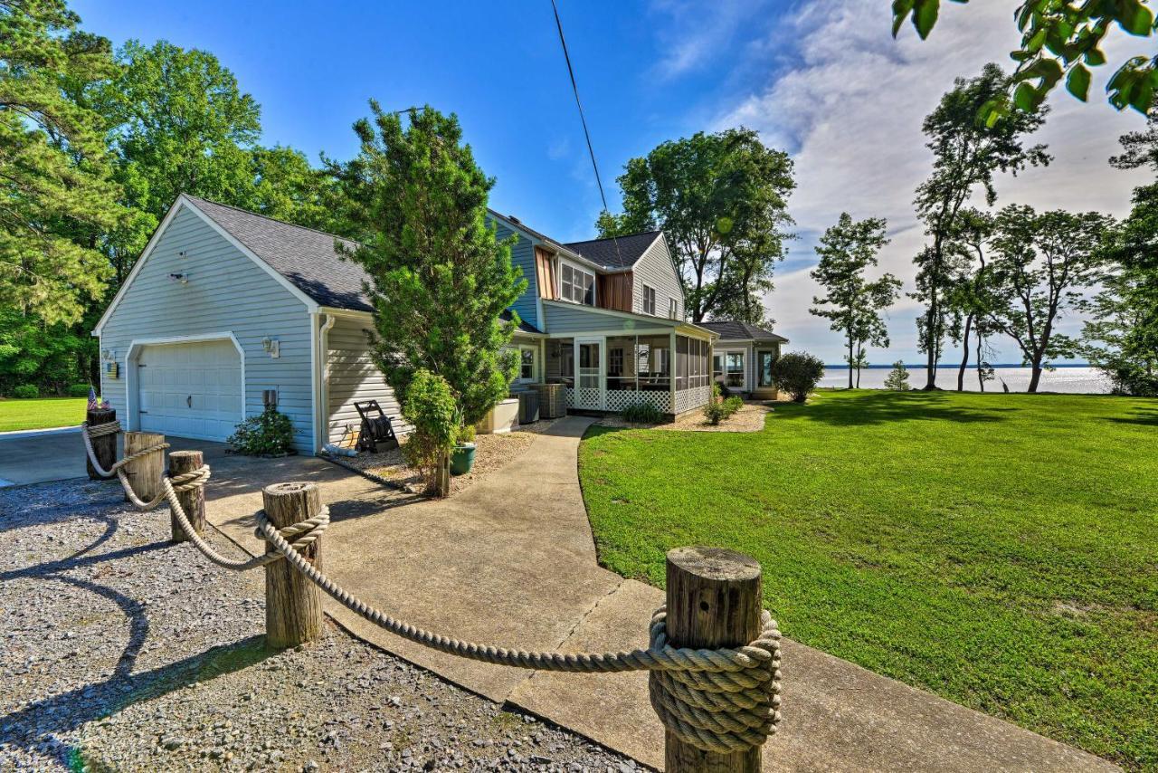 Bayfront Blounts Creek Home Private Beach And Dock! Whichard Beach Exterior foto