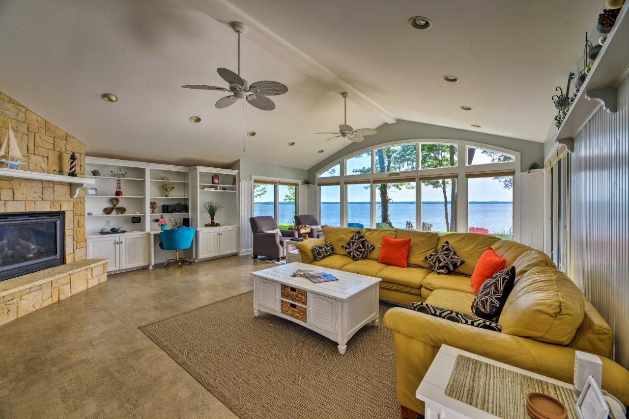Bayfront Blounts Creek Home Private Beach And Dock! Whichard Beach Exterior foto